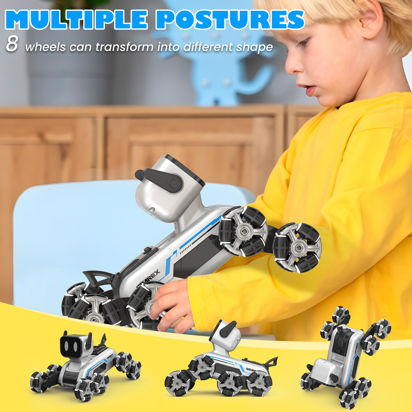SIMREX CR-11 Robot Dog RC Stunt Car Toys