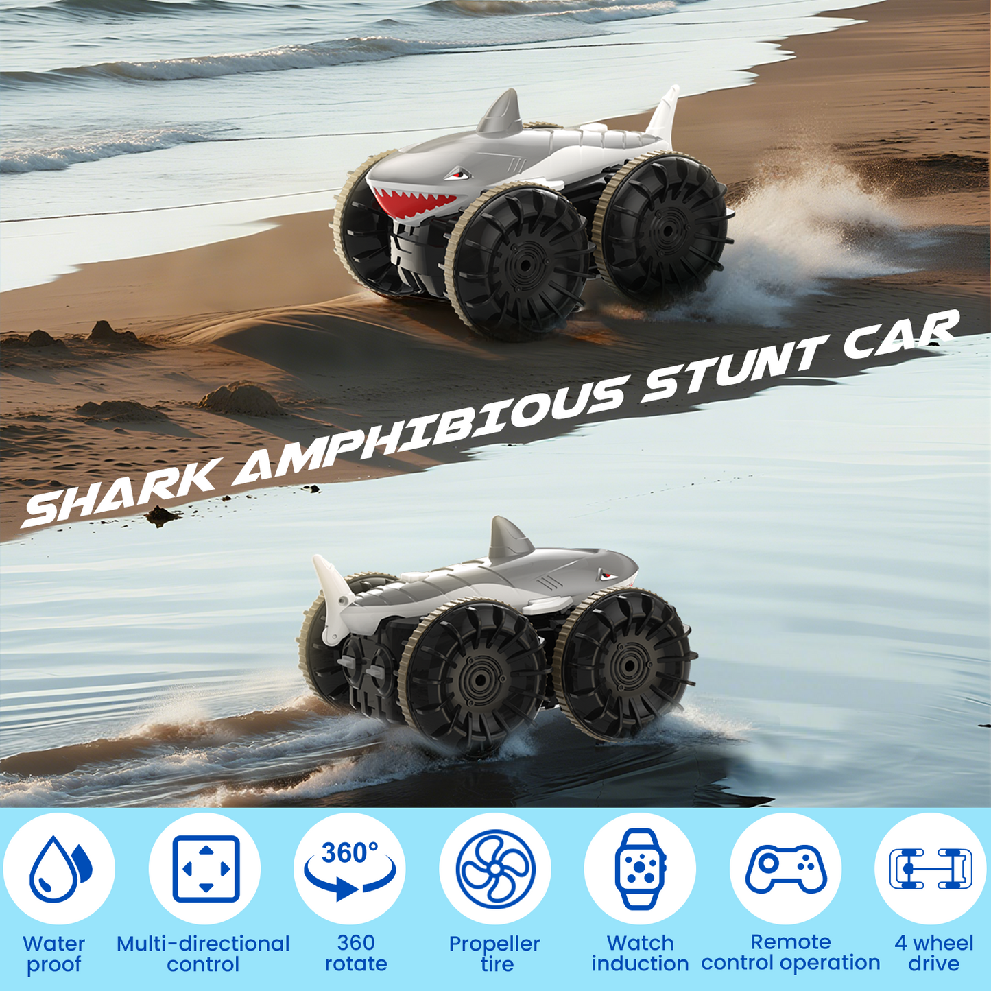 SIMREX CR-12 Shark Amphibious Remote Control Car