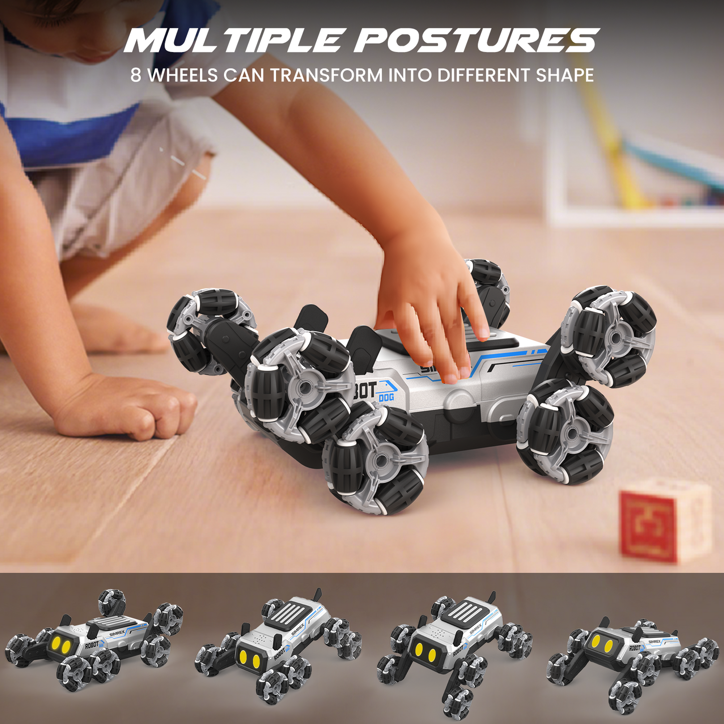 SIMREX CR-10 Robot Dog RC Stunt Car Toys