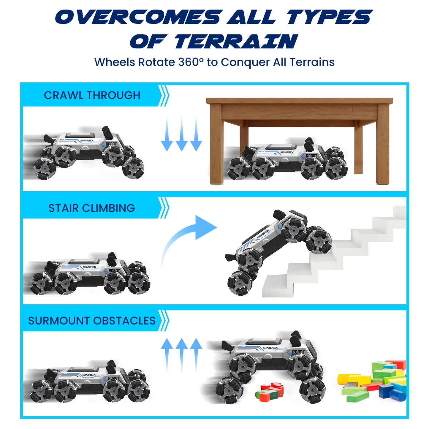 SIMREX CR-10 Robot Dog RC Stunt Car Toys