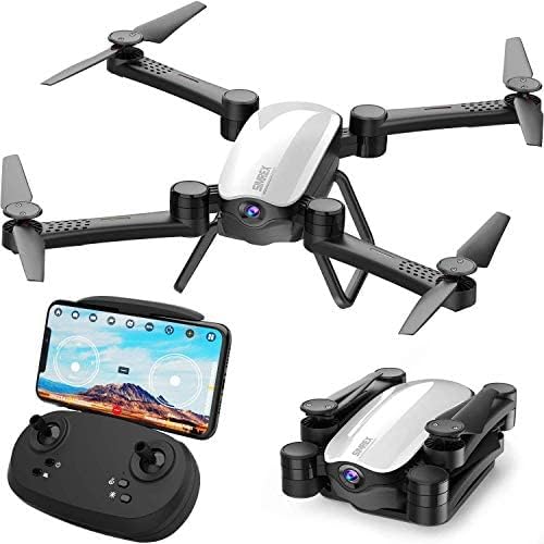 SIMREX X900 Drone Optical Flow Positioning RC Quadcopter with 1080P HD Camera, Altitude Hold Headless Mode, Foldable FPV Drones WiFi Live Video 3D Flips 6axis RTF Easy Fly Steady for Learning Matte Black