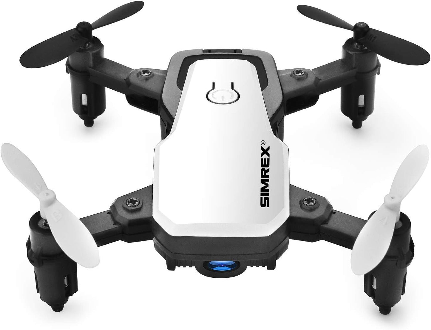 SIMREX X300C 8816 Mini Drone with Camera WiFi HD FPV Foldable RC Quadcopter Rtf 4CH 2.4Ghz Remote Control Headless [Altitude Hold] Super Easy Fly for Training White
